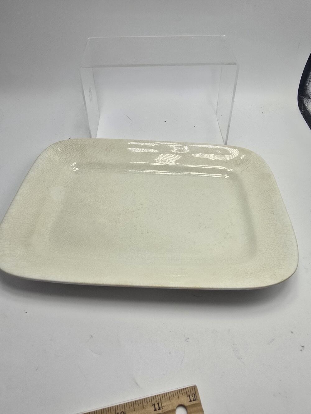 J &G Meakin White Ironstone EastWood Works Hanley England SERVING PLATTER